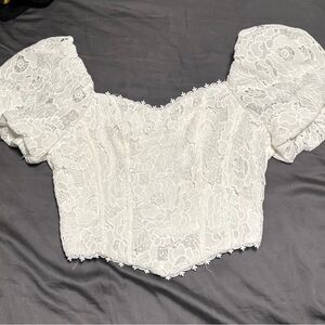Buckle Lace Top